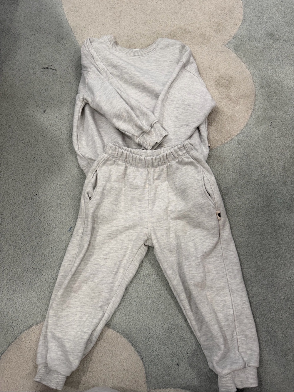 Zara Toddler 5T Heather Grey Sweatshirt & Jogger Set